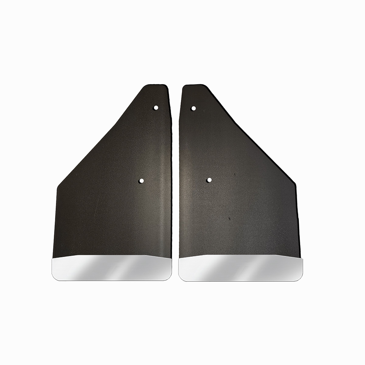 No Drill, Specific Design Rear Mud Flaps for the 2009-2018 Dodge Ram 1500 Pickup with Stainless Steel Weights Pre-Installed; 12"W x 20.5"H