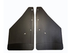 No Drill, Specific Design Front Mud Flaps for the 2021+ Ford F150 Pickups with Black-Powder Coated Stainless Steel Weights Pre-Installed; 12"W x 20.5"H