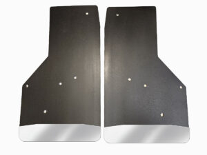 No Drill, Specific Design Front Mud Flaps for the 20+ Chevrolet 2500/3500 Pickups with Stainless Steel Weights Pre-Installed; 14"W x 24"H
