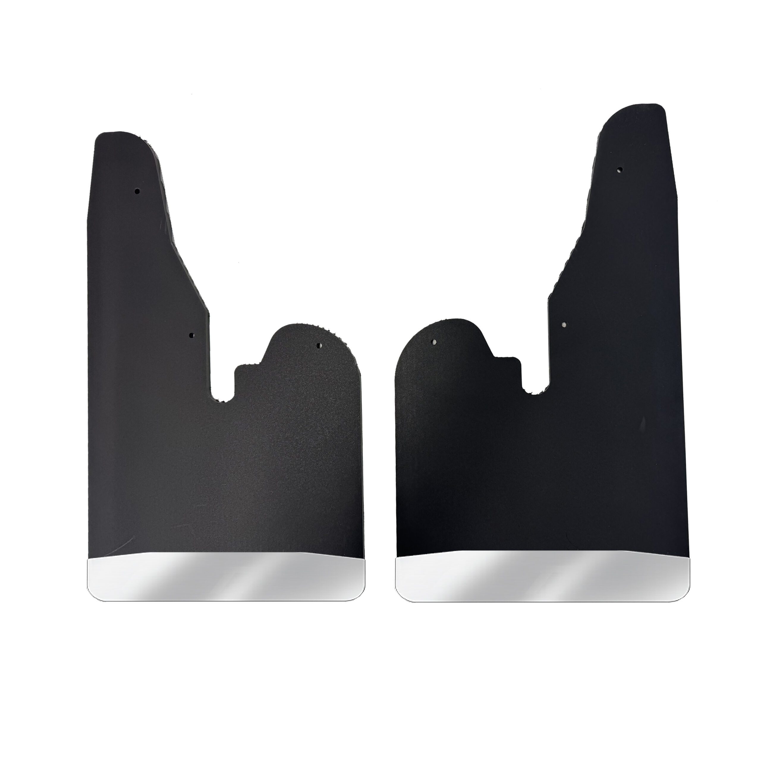No Drill, Specific Design Front Mud Flaps for the 2009-2018 Dodge Ram 1500 Pickup with Stainless Steel Weights Pre-Installed; 12"W x 20.5"H
