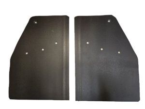 No Drill, Specific Design Rear Mud Flaps for the 2020+ GMC 2500/3500 Pickups Non-Weighted Version; 14"W x 20"H