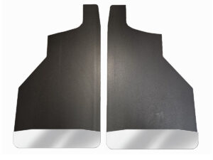 No Drill, Specific Design Rear Mud Flaps for the 2020+ Chevrolet 2500/3500 Pickups with Stainless Steel Weights Pre-Installed; 14"W x 24"H