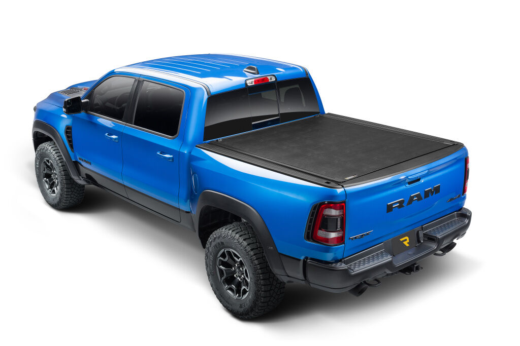 Revolver X2 Hard Rolling Truck Bed Cover - Rail Mounts Near Top of Bed Rail - Rails Can Be Lowered Using Drop Down Brackets - 2022-2026 Toyota Tundra 5' 7" Bed with or without Deck Rail System without Trail Special Edition Storage Boxes