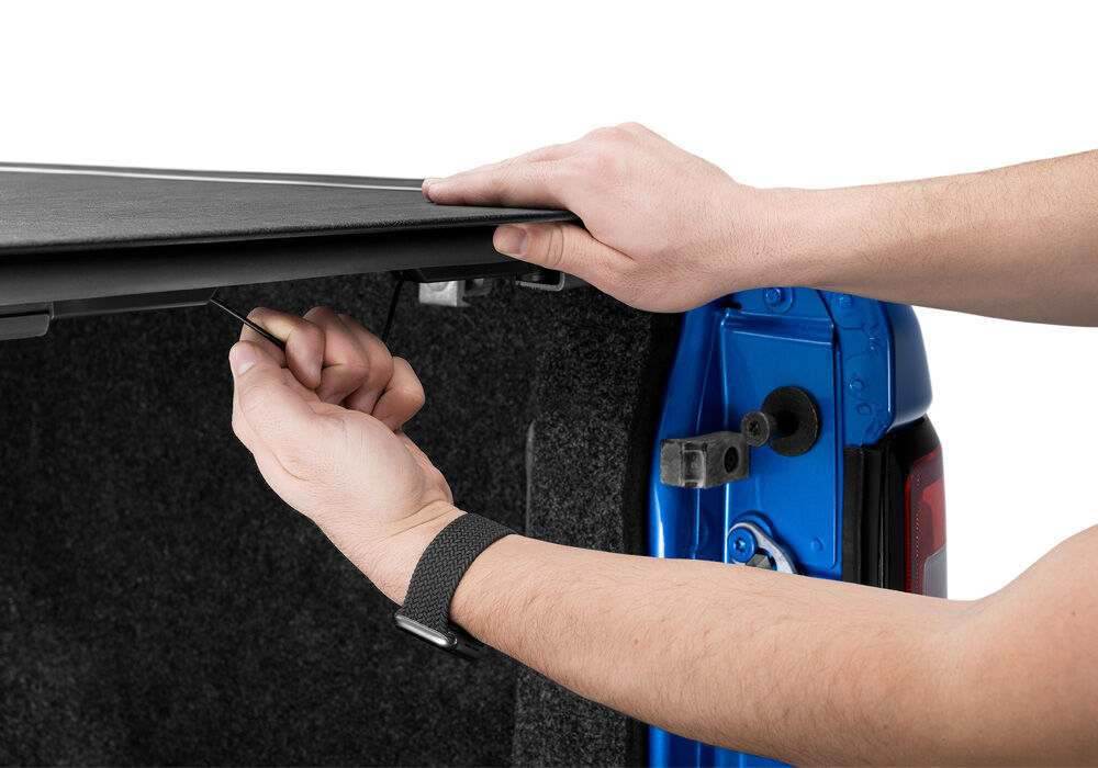Revolver X2 Hard Rolling Truck Bed Cover - Rail Mounts Near Top of Bed Rail - Rails Can Be Lowered Using Drop Down Brackets - 2022-2026 Toyota Tundra 5' 7" Bed with or without Deck Rail System without Trail Special Edition Storage Boxes - Image 7