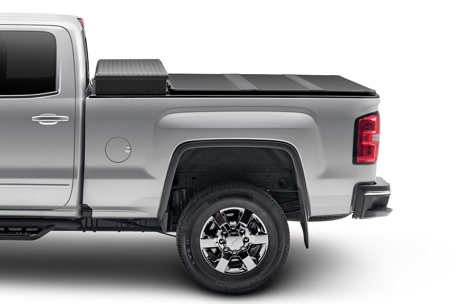 Solid Fold 2.0 Tool Box Tonneau Cover - Black Textured Paint - For Use w/Existing Tool Box - Tool Box Not Included - 2015-2020 Ford F-150 6' 7" Bed - Image 5