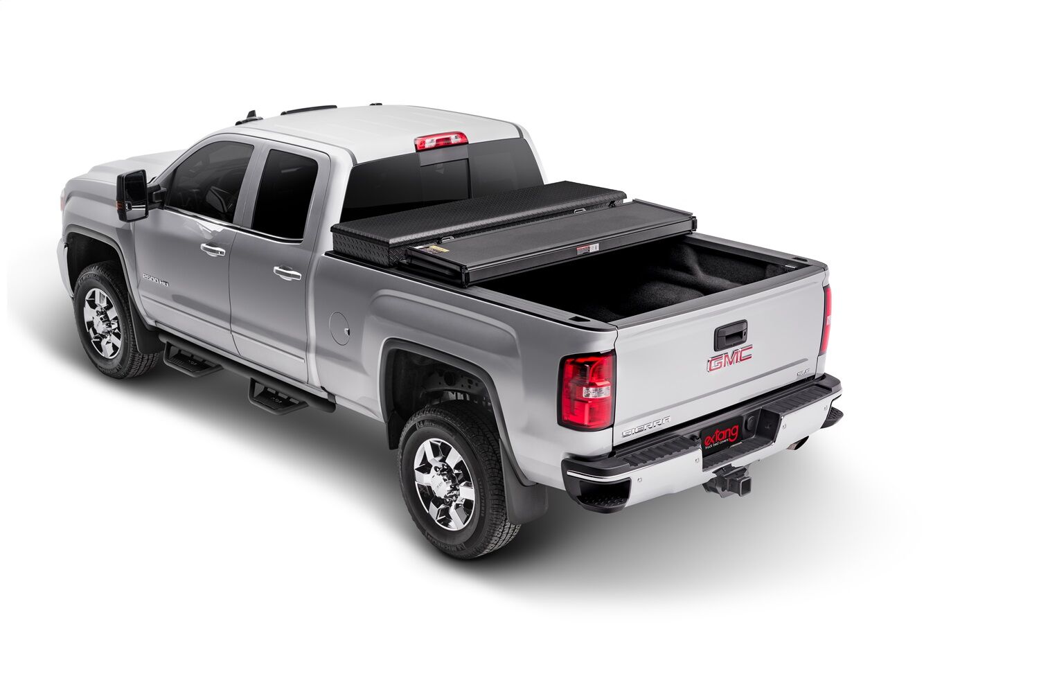 Solid Fold 2.0 Tool Box Tonneau Cover - Black Textured Paint - For Use w/Existing Tool Box - Tool Box Not Included - 2015-2020 Ford F-150 6' 7" Bed - Image 6