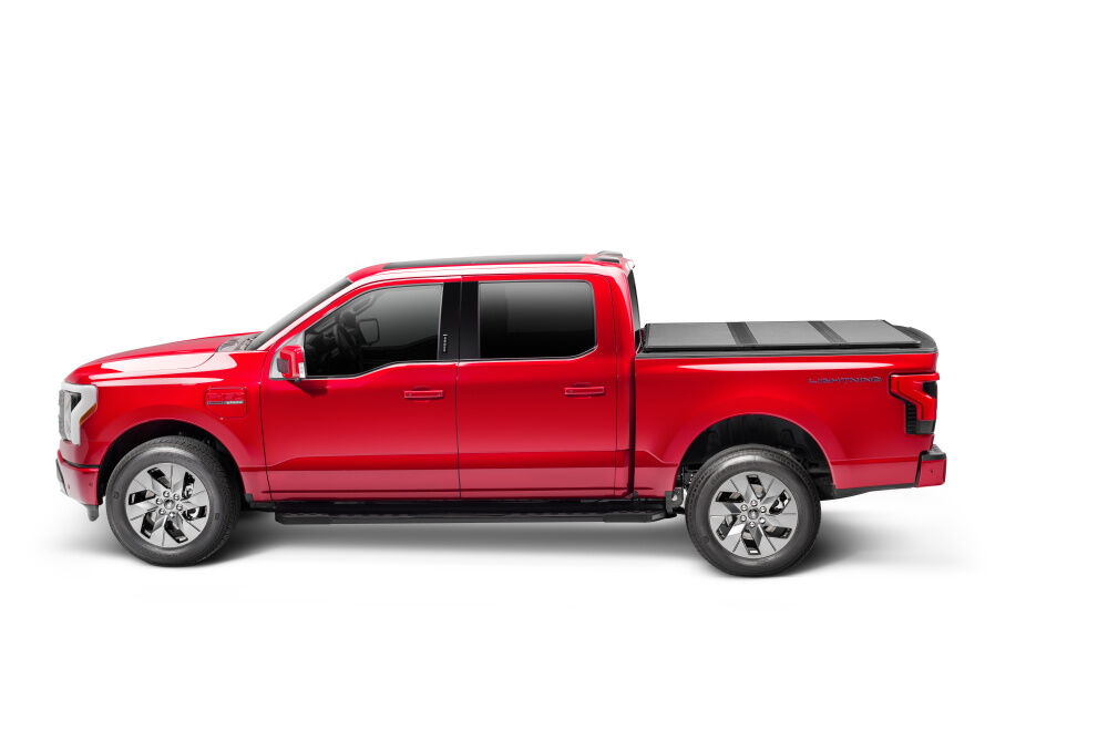 Solid Fold ALX Tonneau Cover - Black Textured Paint - 2021-2026 Ford F-150 5' 7" Bed (Includes Lightning) - Image 3