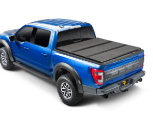 Solid Fold ALX Tonneau Cover - Black Textured Paint - 1999-2016 Ford F-250/350 6' 9" Bed