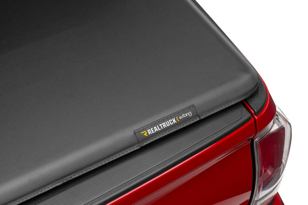 Trifecta ALX Tonneau Cover - Black - Leather Grained Fabric - 2014-2021 Toyota Tundra 6' 7" Bed with Deck Rail System - Image 2