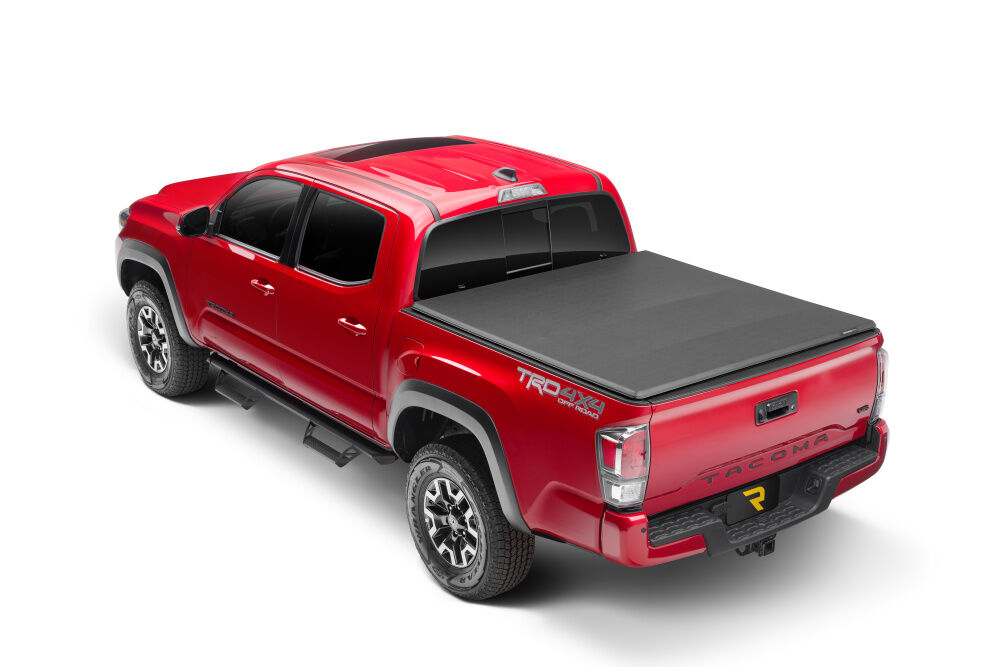 Trifecta ALX Tonneau Cover - Black - Leather Grained Fabric - 2014-2021 Toyota Tundra 6' 7" Bed with Deck Rail System - Image 3