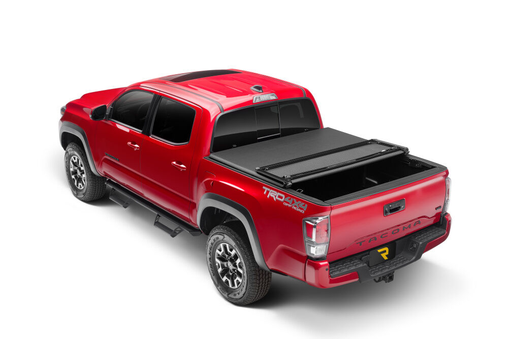 Trifecta ALX Tonneau Cover - Black - Leather Grained Fabric - 2014-2021 Toyota Tundra 6' 7" Bed with Deck Rail System - Image 4