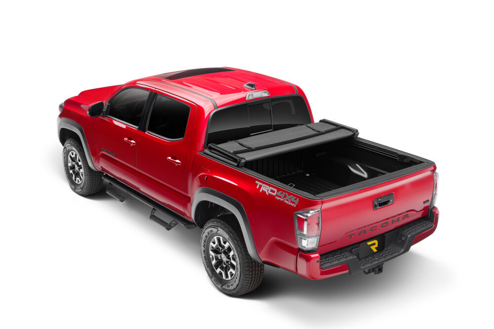 Trifecta ALX Tonneau Cover - Black - Leather Grained Fabric - 2014-2021 Toyota Tundra 6' 7" Bed with Deck Rail System - Image 5