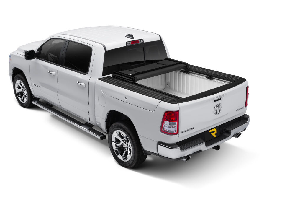 Trifecta 2.0 Tonneau Cover - Black - Leather Grained Fabric - 2019-2026 (New Body Style) Ram 5' 7" Bed with RamBox with or without Multifunction Tailgate - Image 4
