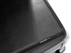 Trifecta 2.0 Tonneau Cover - Black - Leather Grained Fabric - 2022-2026 Toyota Tundra 5' 7" Bed with Deck Rail System without Trail Special Edition Storage Boxes