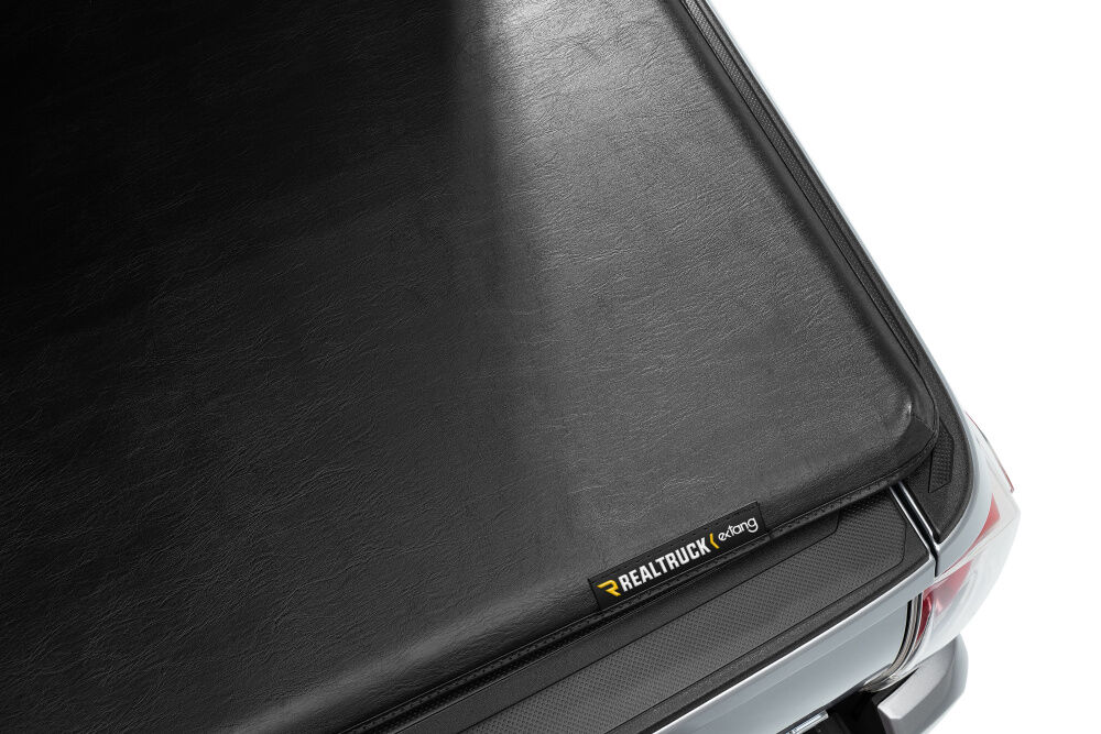 Trifecta 2.0 Tonneau Cover - Black - Leather Grained Fabric - 2022-2026 Toyota Tundra 6' 7" Bed with Deck Rail System