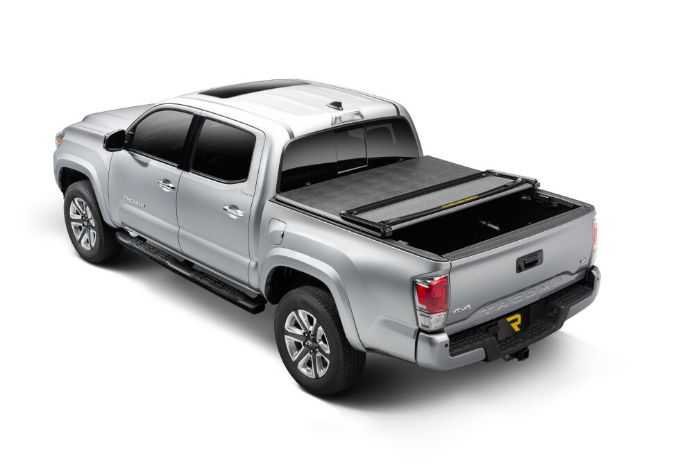 Trifecta 2.0 Tonneau Cover - Black - Leather Grained Fabric - 2022-2026 Toyota Tundra 6' 7" Bed with Deck Rail System - Image 3