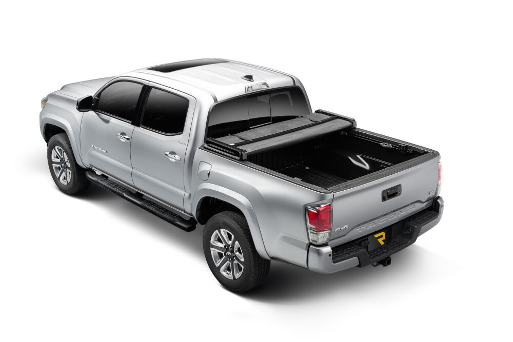 Trifecta 2.0 Tonneau Cover - Black - Leather Grained Fabric - 2022-2026 Toyota Tundra 6' 7" Bed with Deck Rail System - Image 4