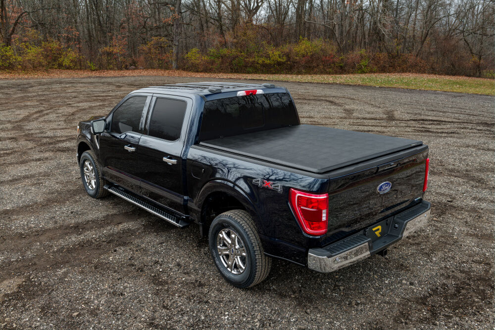 Trifecta 2.0 Tonneau Cover; Black; Leather Grained Fabric; 2020-2026 Chevy Silverado/GMC Sierra 2500 HD/3500 HD 6' 9" Bed without Factory Side Storage Boxes - Image 8
