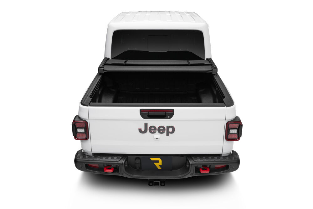 Trifecta 2.0 Tonneau Cover - Black - Leather Grained Fabric - 2020-2025 Jeep Gladiator (JT) with or without Trail Rail System - Image 8