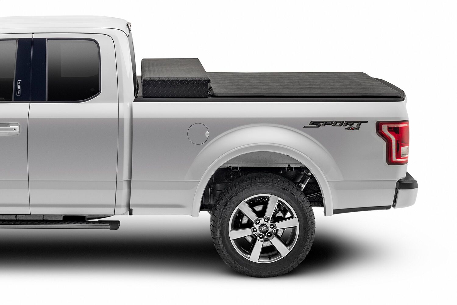Trifecta Toolbox 2.0 Tonneau Cover - Black - Leather Grained Vinyl - 2016-2024 Nissan Titan XD 6' 6" Bed without Utili-Track System - Image 4