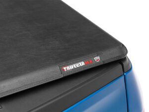 Trifecta ALX Tonneau Cover - Black - Leather Grained Fabric - 2005-2021 Nissan Frontier 4' 11" Bed Bed with Factory Bed Rail Caps