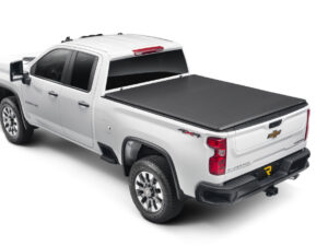 Trifecta ALX Tonneau Cover; Black; Leather Grained Fabric; 2020-2026 Chevy Silverado/GMC Sierra 2500 HD/3500 HD 6' 9" Bed without Factory Side Storage Boxes