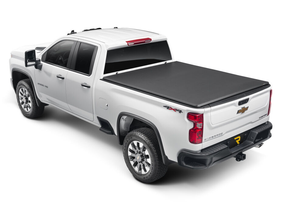 Trifecta ALX Tonneau Cover; Black; Leather Grained Fabric; 2020-2026 Chevy Silverado/GMC Sierra 2500 HD/3500 HD 6' 9" Bed without Factory Side Storage Boxes