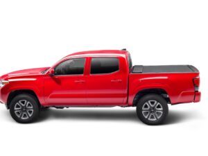 A-Series Locking Retractable Truck Bed Cover for 2016-2023 Toyota Tacoma Access/Double Cab 6 Ft. Bed without Trail Special Edition Storage Boxes