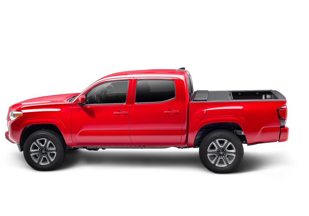 A-Series Locking Retractable Truck Bed Cover for 2016-2023 Toyota Tacoma Double Cab 5 Ft. Bed without Trail Special Edition Storage Boxes - Image 2