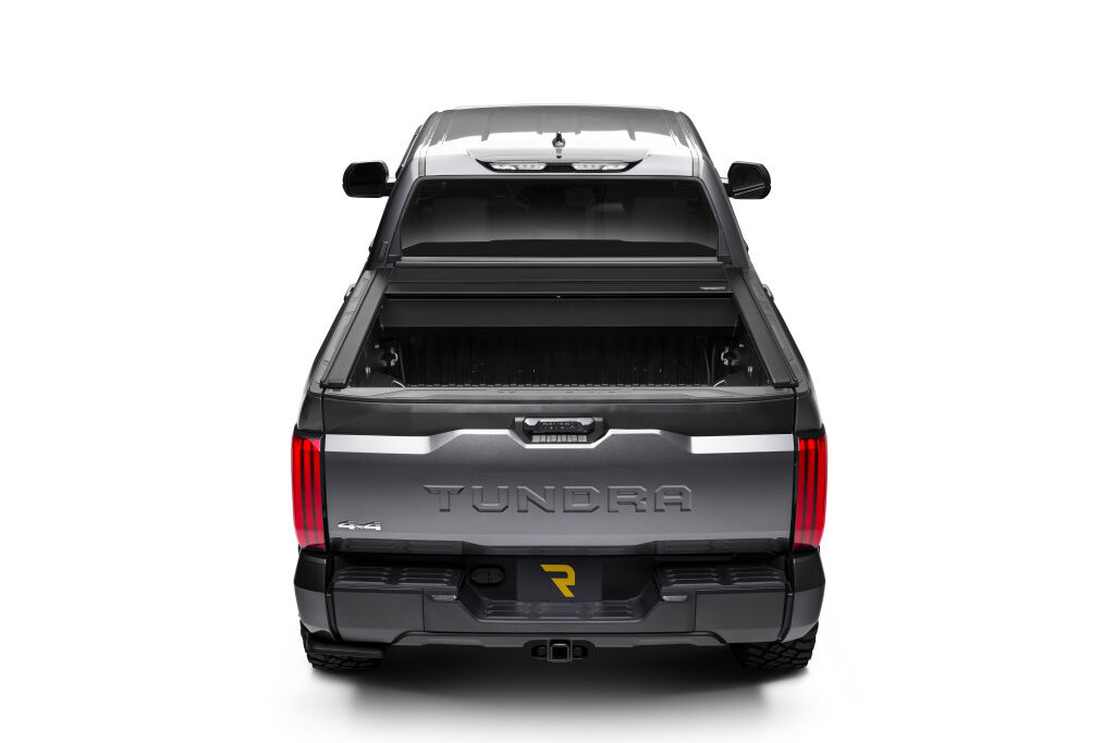 EQ Retractable Tonneau Cover - 2022-2023 Toyota Tundra CrewMax 5' 7" Bed with Deck Rail System without Stake Pockets w/out Trail Special Edition Storage Boxes - Image 18