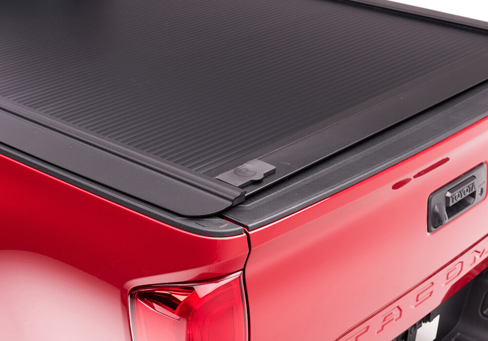 RetraxOne MX Retractable Tonneau Cover - Matte One Piece Polycarbonate Finish - 2007-2021 Toyota Tundra Regular/Double Cab 6' 6" Bed with Deck Rail System without Stake Pockets - Image 6