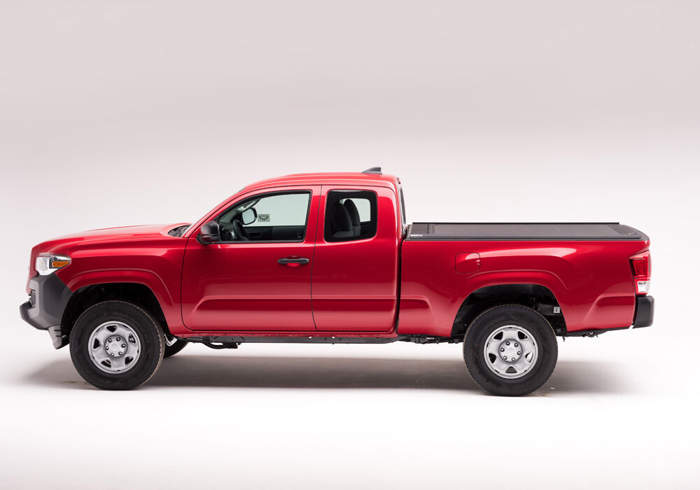 RetraxOne MX Retractable Tonneau Cover - Matte One Piece Polycarbonate Finish - 2007-2021 Toyota Tundra Regular/Double Cab 6' 6" Bed with Deck Rail System without Stake Pockets - Image 10