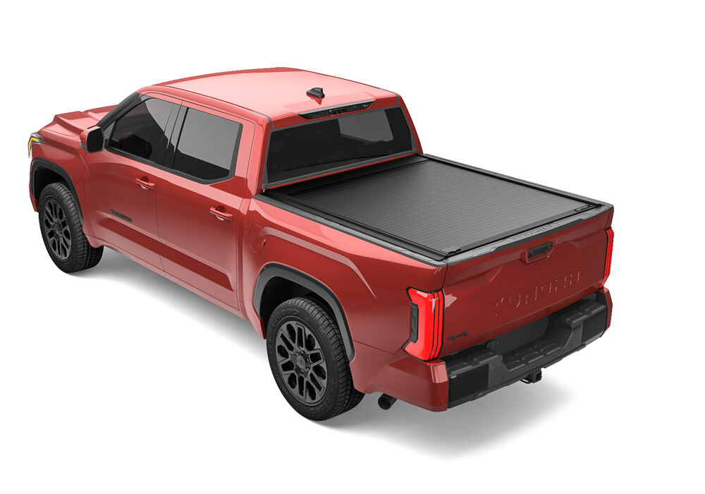 RetraxOne MX Retractable Tonneau Cover - Matte One Piece Polycarbonate Finish - 2022-2026 Toyota Tundra CrewMax 5' 7" Bed without Deck Rail System without Stake Pockets without Trail Special Edition Storage Boxes - Image 10