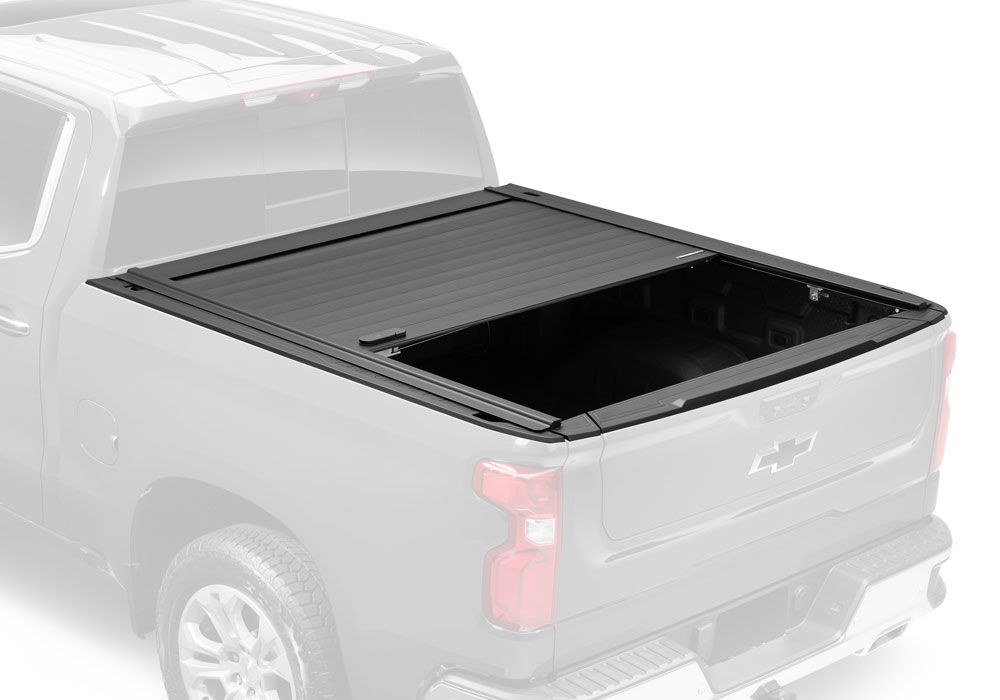 RetraxPRO MX Retractable Tonneau Cover - Rugged - Aluminum Construction - Matte Black - 2014-2018 Chevy Silverado/GMC Sierra 5' 9" Bed - Wide Retrax Rails - Image 2