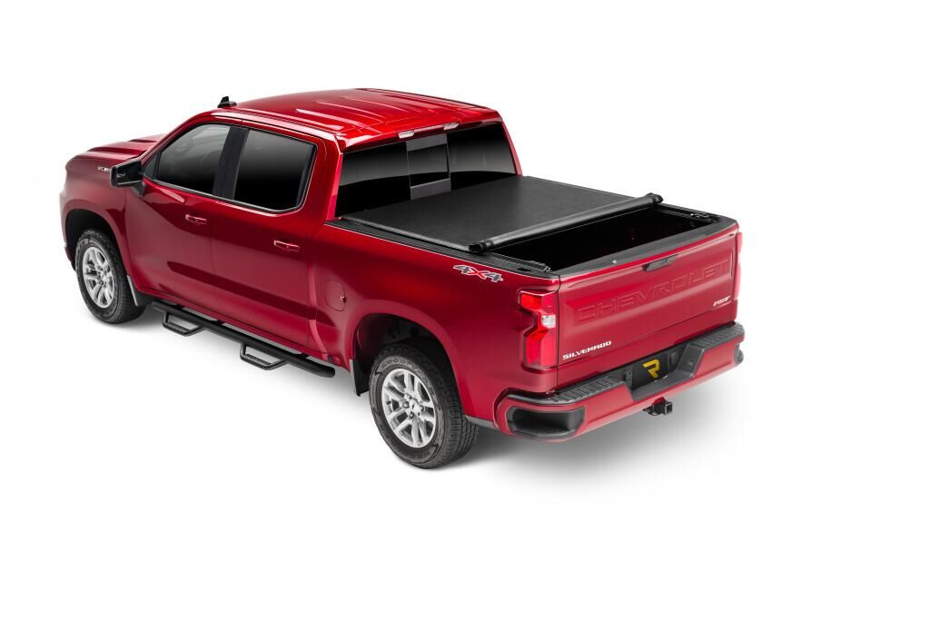 Lo Pro Tonneau Cover - Black - 2016-2018 (2019 Legacy/Limited) Chevy Silverado/GMC Sierra 1500/2016-2019 2500 HD/3500 HD 6' 6" Bed with Sport Bar