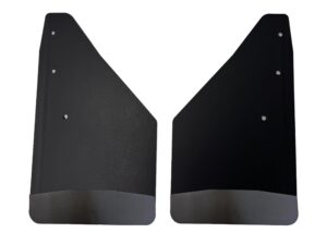 No Drill, Specific Design Front Mud Flaps for the 2019+ Ram 1500 Pickups with Black-Powder Coated Stainless Steel Weights Pre-Installed; 12"W x 20.5"H