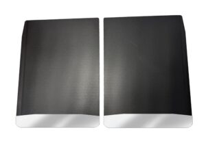 Universal 18" Rear Dually Mud Flaps with Stainless Steel Weight Pre-Installed; 18"W x 24"H
