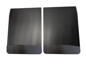 Universal 18" Rear Dually Mud Flaps with Black-Powder Coated Stainless Steel Weights Pre-Installed; 18"W x 24"H