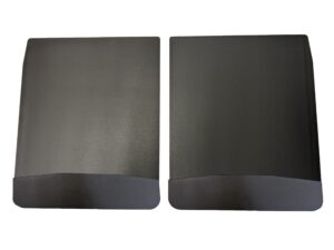 Universal 20" Rear Dually Mud Flaps with Black-Powder Coated Stainless Steel Weights Pre-Installed; 20"W x 24"H