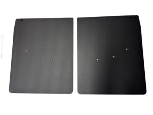 No Drill, Specific Design Rear Mud Flaps for the 20-25 GMC 3500 Dually Pickup Non-Weighted Version; 20"W x 24"H
