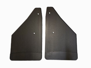 No Drill, Specific Design Rear Mud Flaps for the 2009-2018 Dodge Ram 1500 Pickups with Black-Powder Coated Stainless Steel Weights Pre-Installed; 12"W x 20.5"H