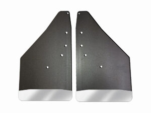 No Drill, Specific Design Front Mud Flaps for the 2009-2014 Ford F150 Pickup with Stainless Steel Weights Pre-Installed; 12"W x 20.5"H