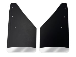 No Drill, Specific Design Front Mud Flaps for the 2019+ Ram 1500 Pickup with Stainless Steel Weights Pre-Installed; 12"W x 20.5"H